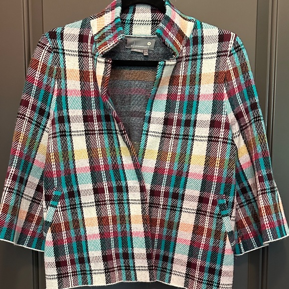 Rosetta Cropped Plaid Jacket Size XS - Picture 4 of 8